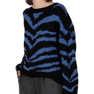 Lili Sidonio Blue Zebra sweater